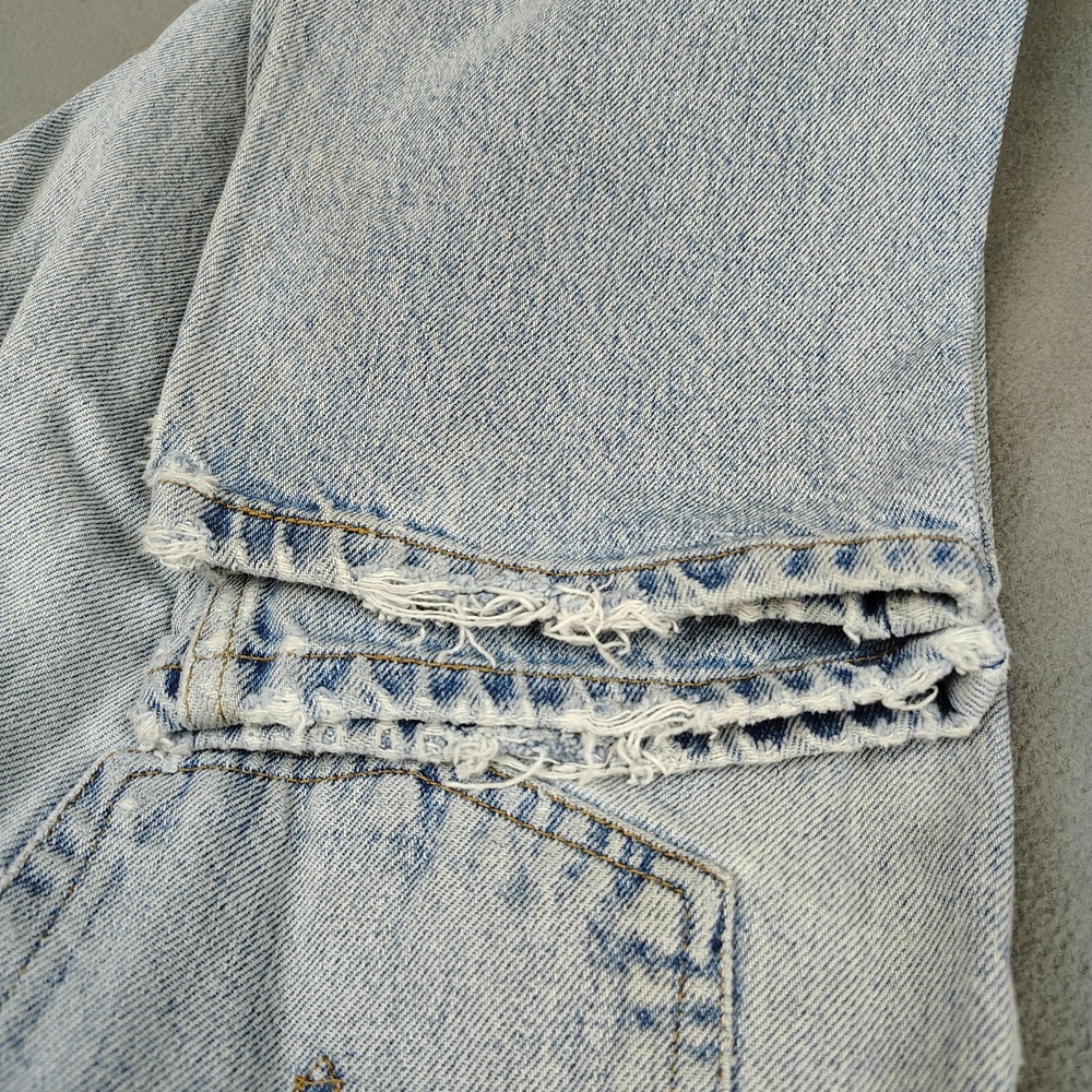 Vintage 90s Levis 512 Jeans Women 13 (Fits 8/9) Blue Straight Leg Grunge Biker - Picture 12 of 13